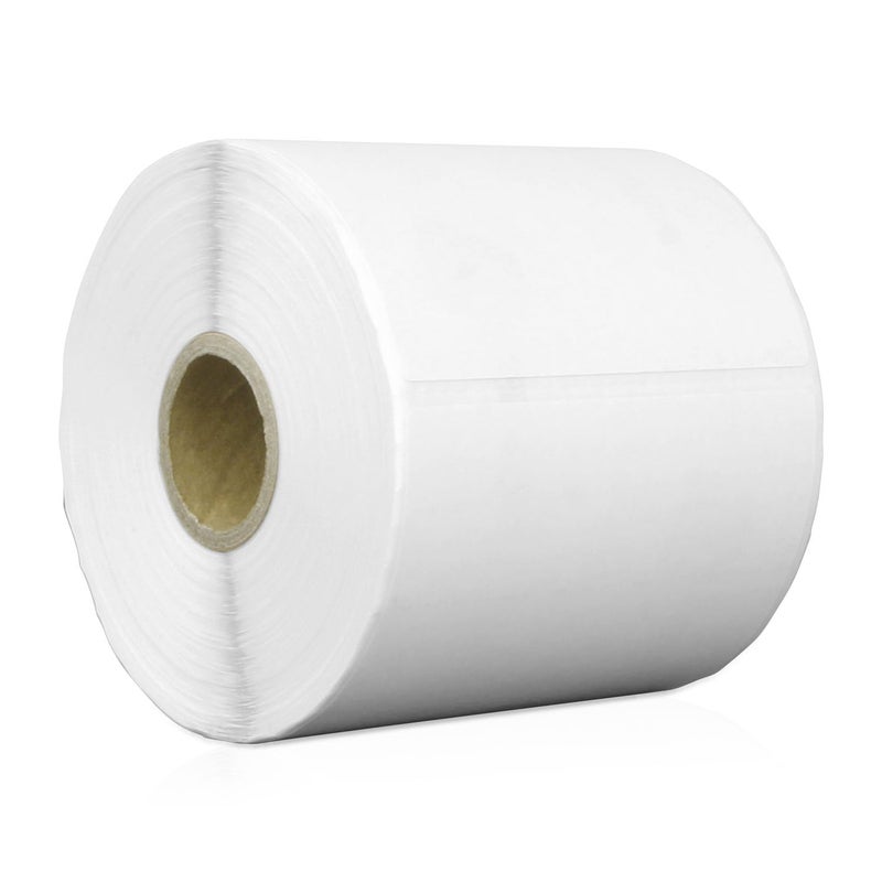 OfficeSmartLabels - 3" x 3" Direct Thermal Labels - Compatible with Zebra & Rollo Desktop Printers and More â€“ 1â€ Core, Permanent Adhesive & Perforated [500/Roll, 2000 Labels in 4 Rolls] - Image 1